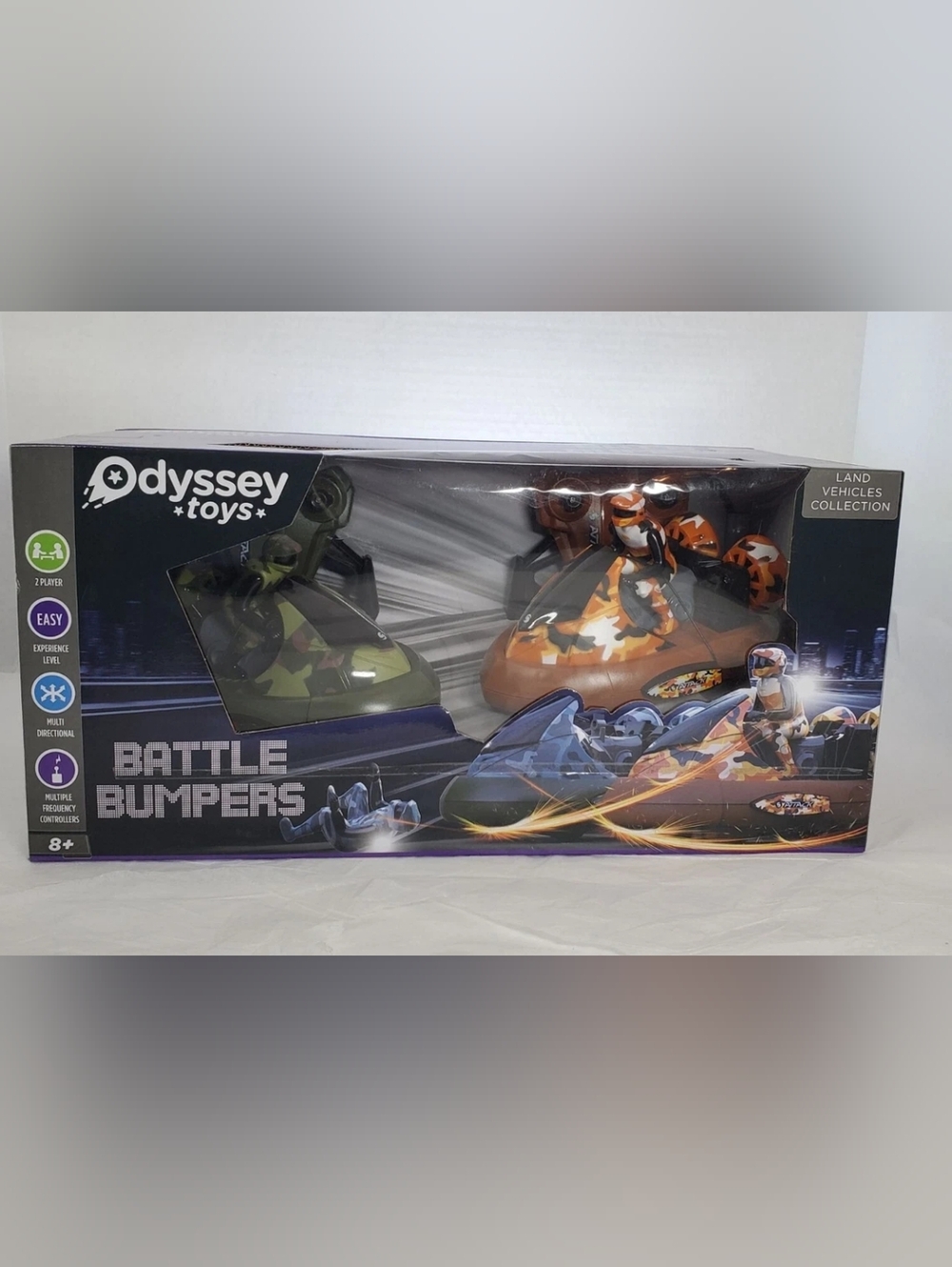 Odyssey Toys Battle Bumpers Boats Remote Control - Orange & Olive Camo